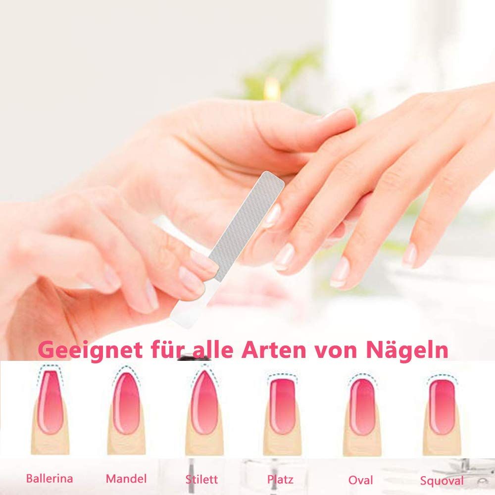 COOL-i Nano Glasnagelfeile  für Naturnägel, Baby Nägel & Pediküre, langlebig & sanft