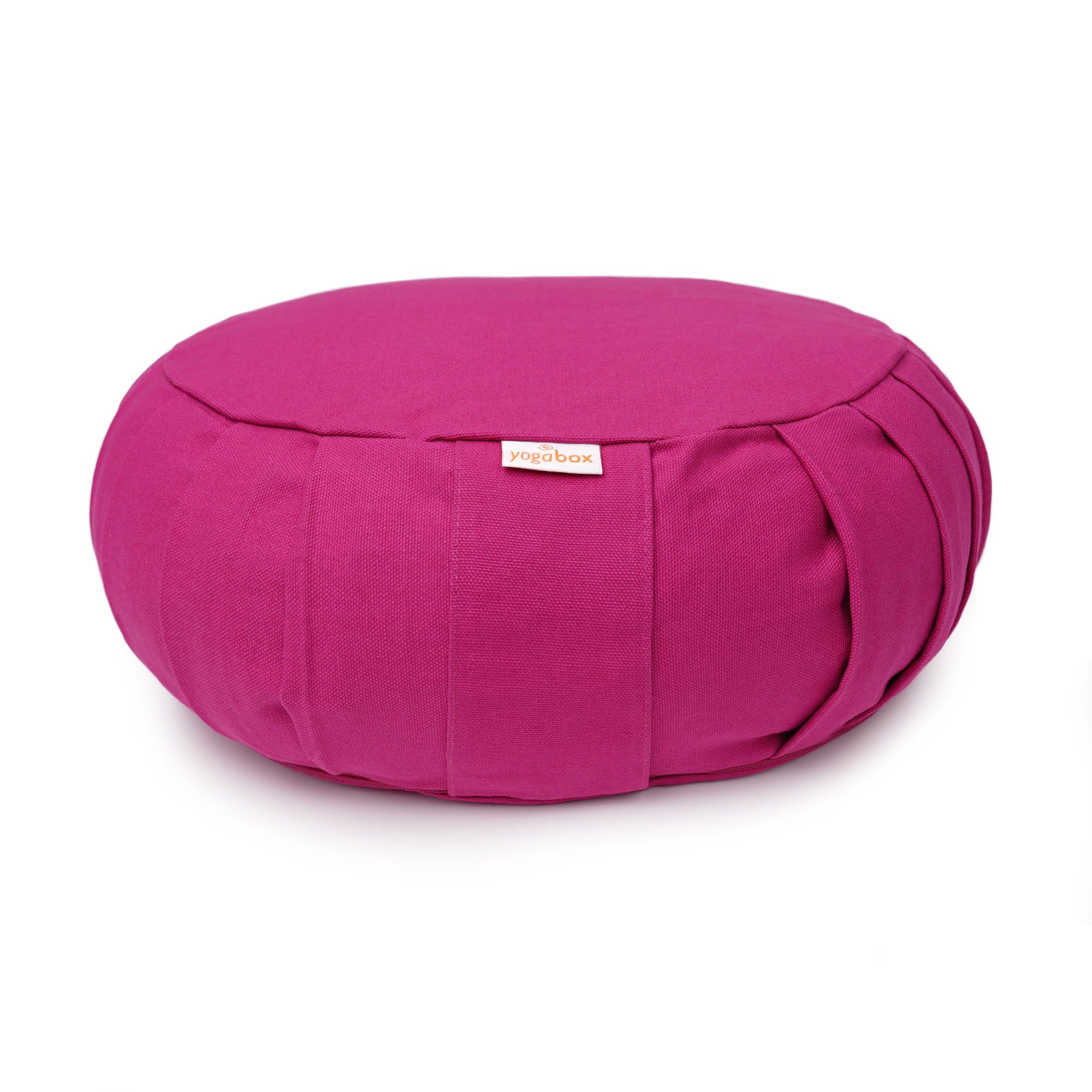 yogabox Meditationskissen / Yogakissen Zafu BASIC mit ZIP - magenta - 31 x 31 x 15,0 cm