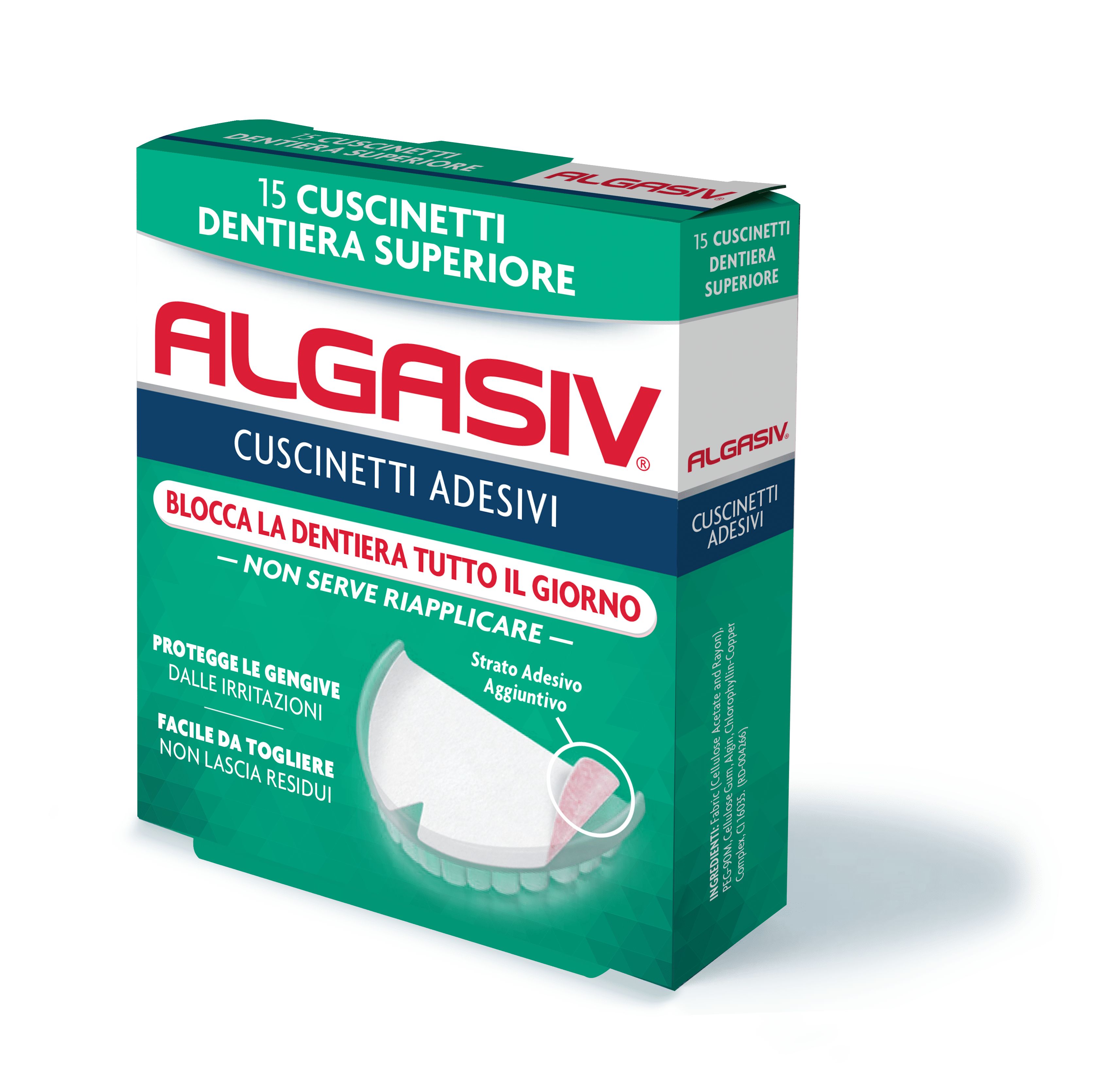 Algasiv Klebstoff für Oberkiefer-Zahnersatz 15 Stück Pc Pflaster
