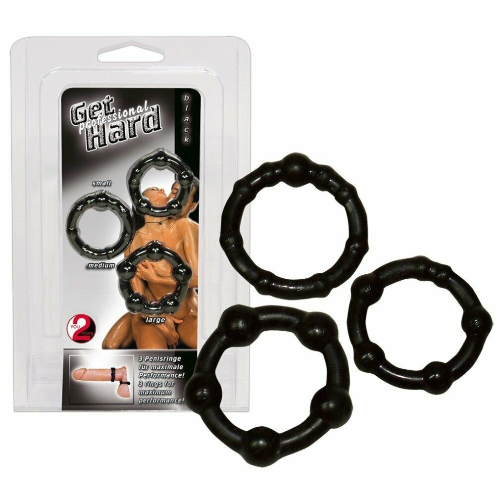 Penisring-Set „Get Hard“, 3-teilig | You2Toys