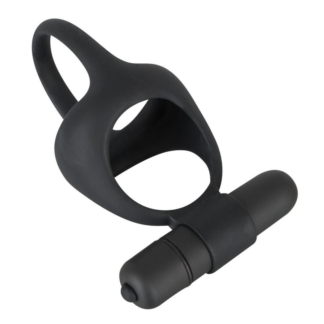 Penis- und Hodenring "Vibrating cock & ball ring" | Mit Vibrobullet | Black Velvets