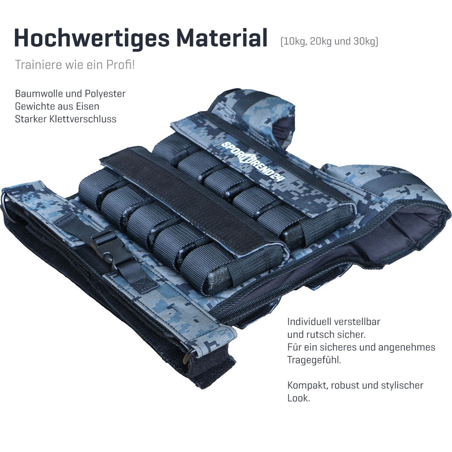 Sporttrend24 Profi Gewichtsweste,Sporttrend24 Profi Gewichtsweste