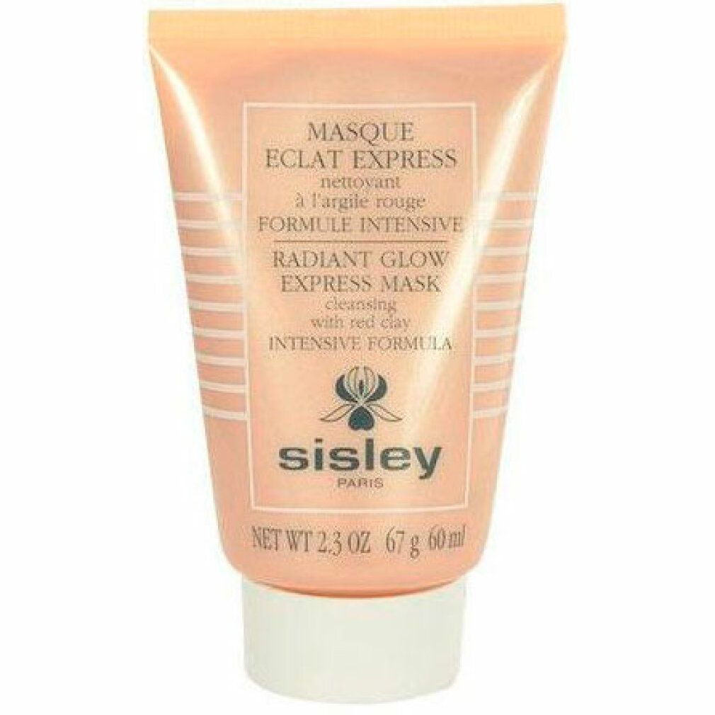 Tube Sisley Masque Éclat Express. Text auf dem Etikett. Inhalt 60 ml. Weißer Schraubverschluss.