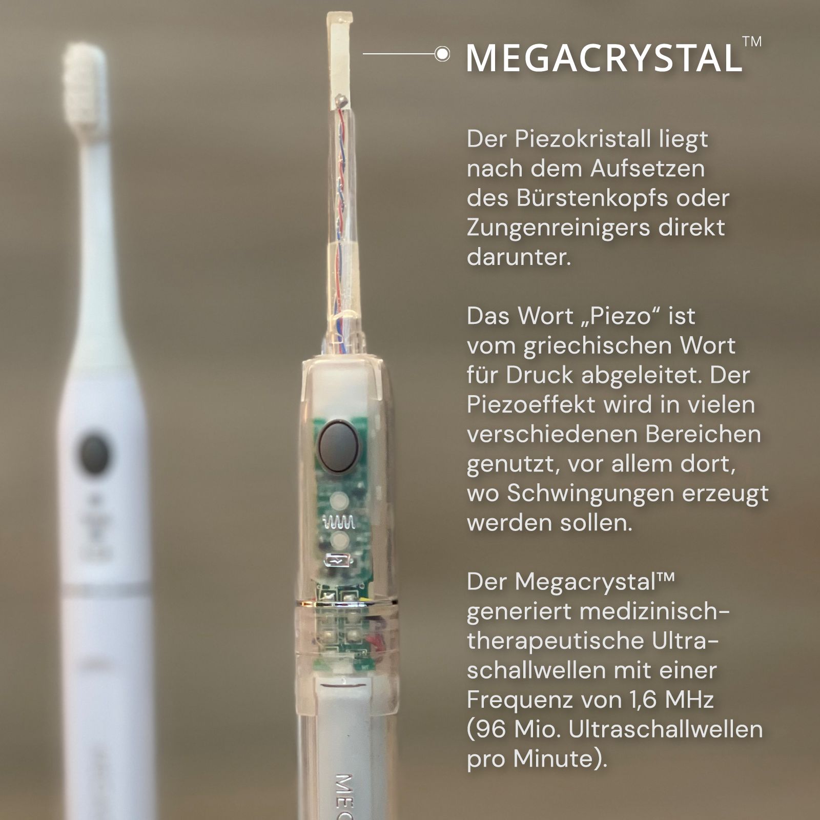 MEGASONEX M8 S Ultraschall-Zahnbürste