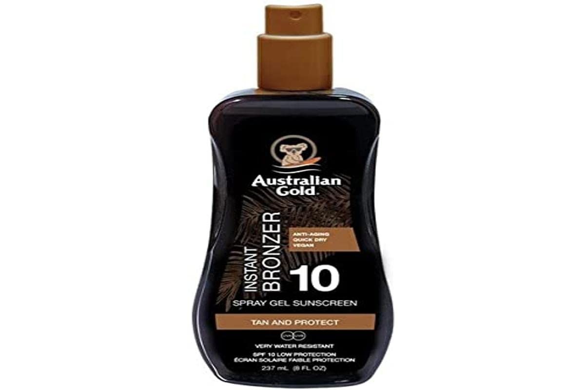 Australian Gold SPF10 Spray Gel & Bronzer