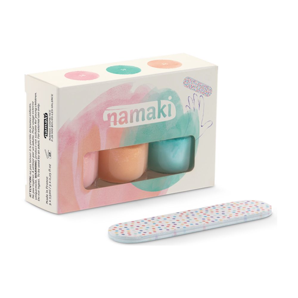 namaki wasserbasiertes Kinder Bio Nagellack Set