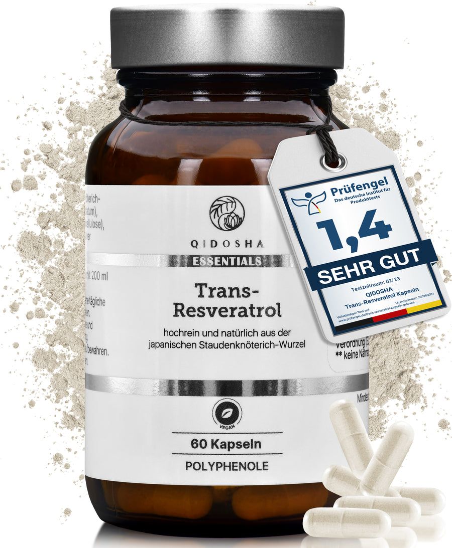 Qidosha Trans-Resveratrol mit Piperin 37 g Kapseln