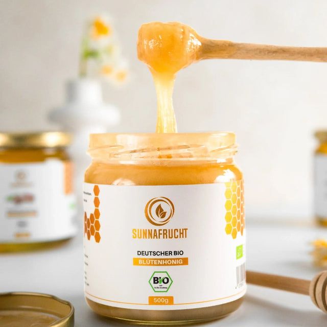 SUNNAFRUCHT® Premium BIO Honig Bundle Akazienhonig & Blütenhonig