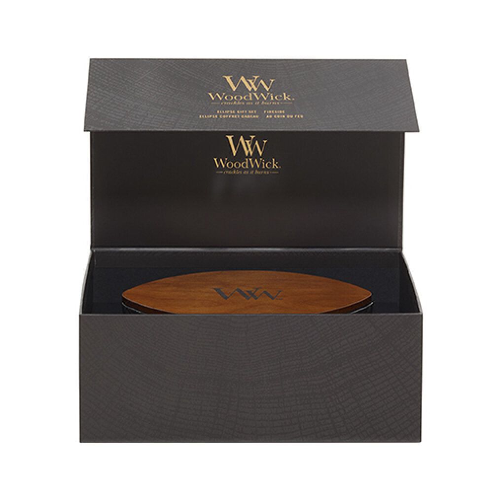 Fireside ship scented candle in a gift box of