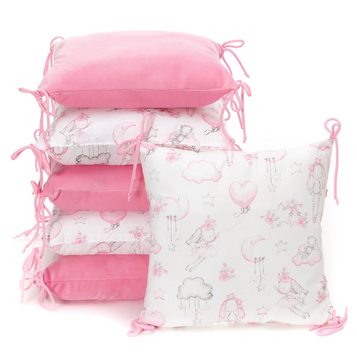 T-Tomi Kissen-Bettumrandung Sweet bunnies 6 St Kissen