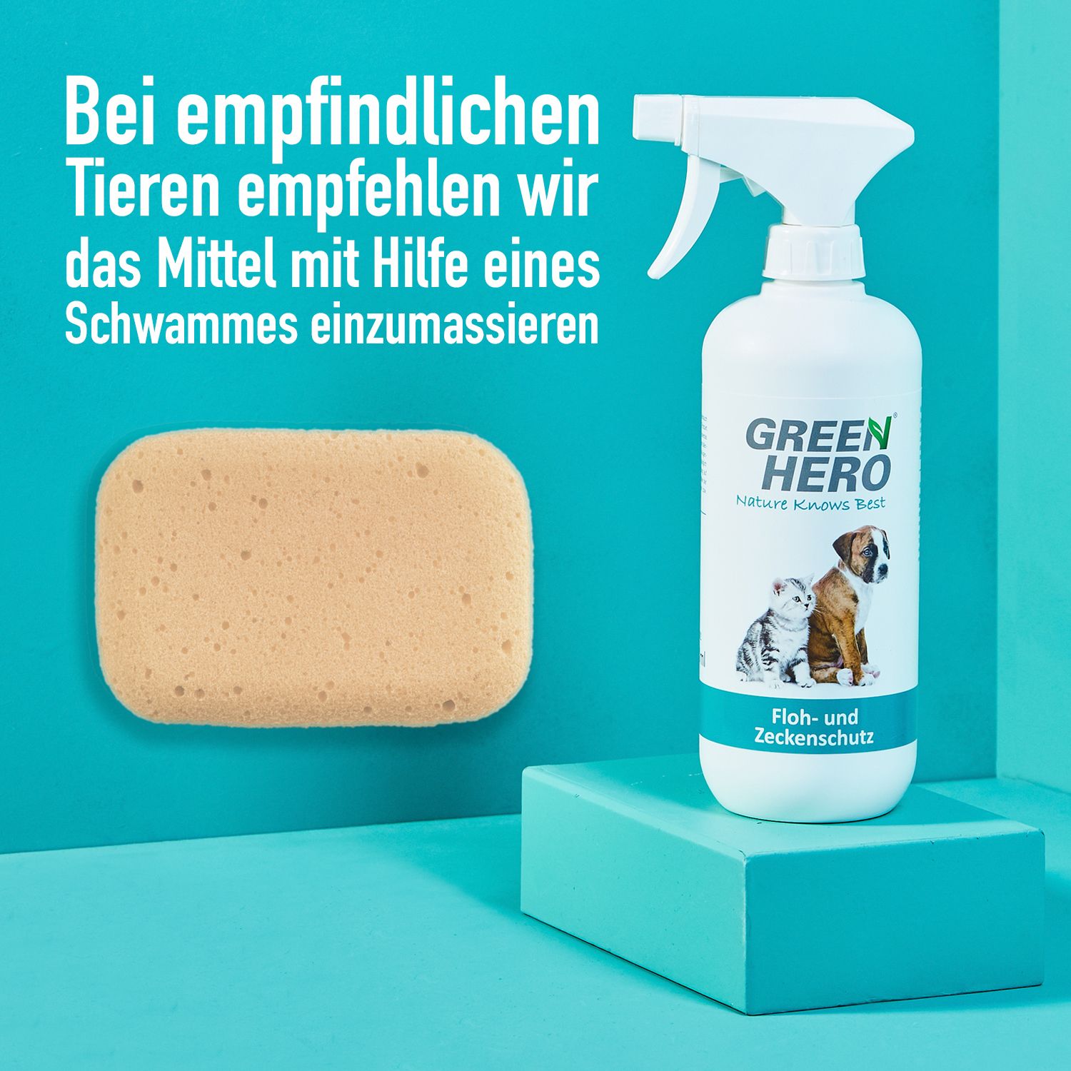 GreenHero Floh- und Zeckenschutz für Hunde und Katzen