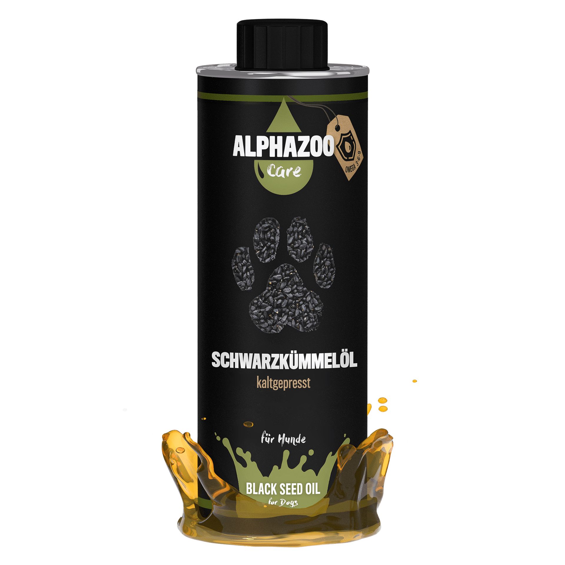 ALPHAZOO Premium Schwarzkümmelöl 500ml I Ausgelistet
