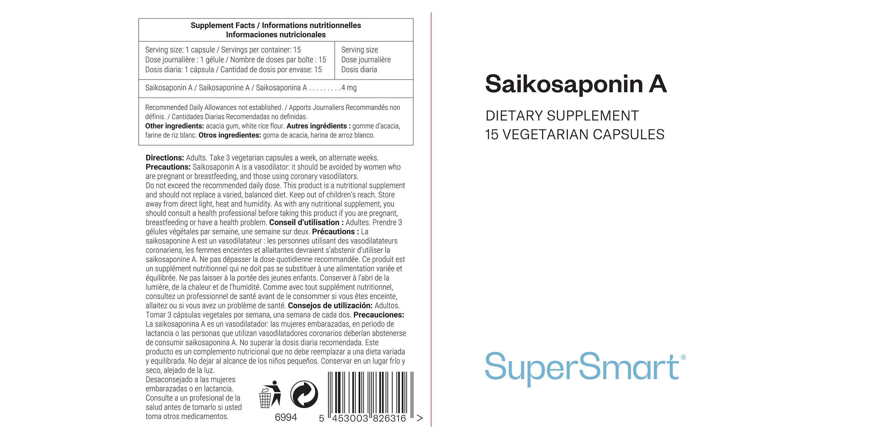 SuperSmart - Saikosaponin A 15 St