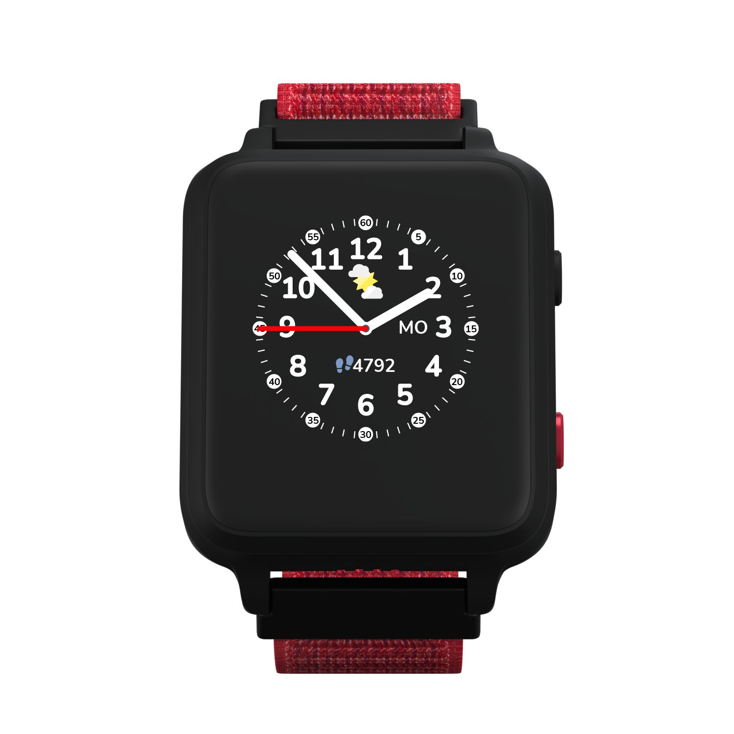 ANIO 5s Kinder Smartwatch Uhr Rot GPS Ortung 6+ Jahre Android LCD Display