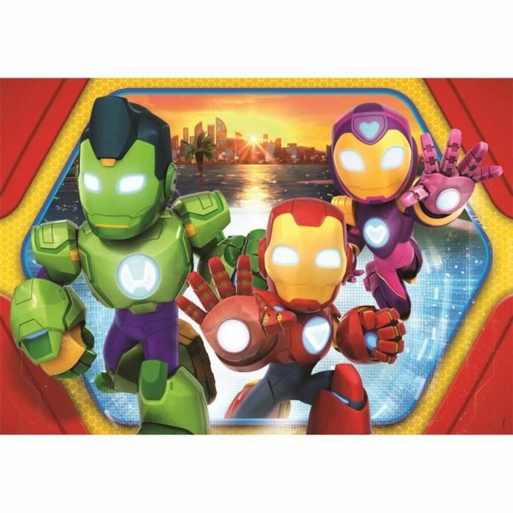 Puzzle Clementoni Maxi - Iron Man and his awesome friends 62 x 42 cm e