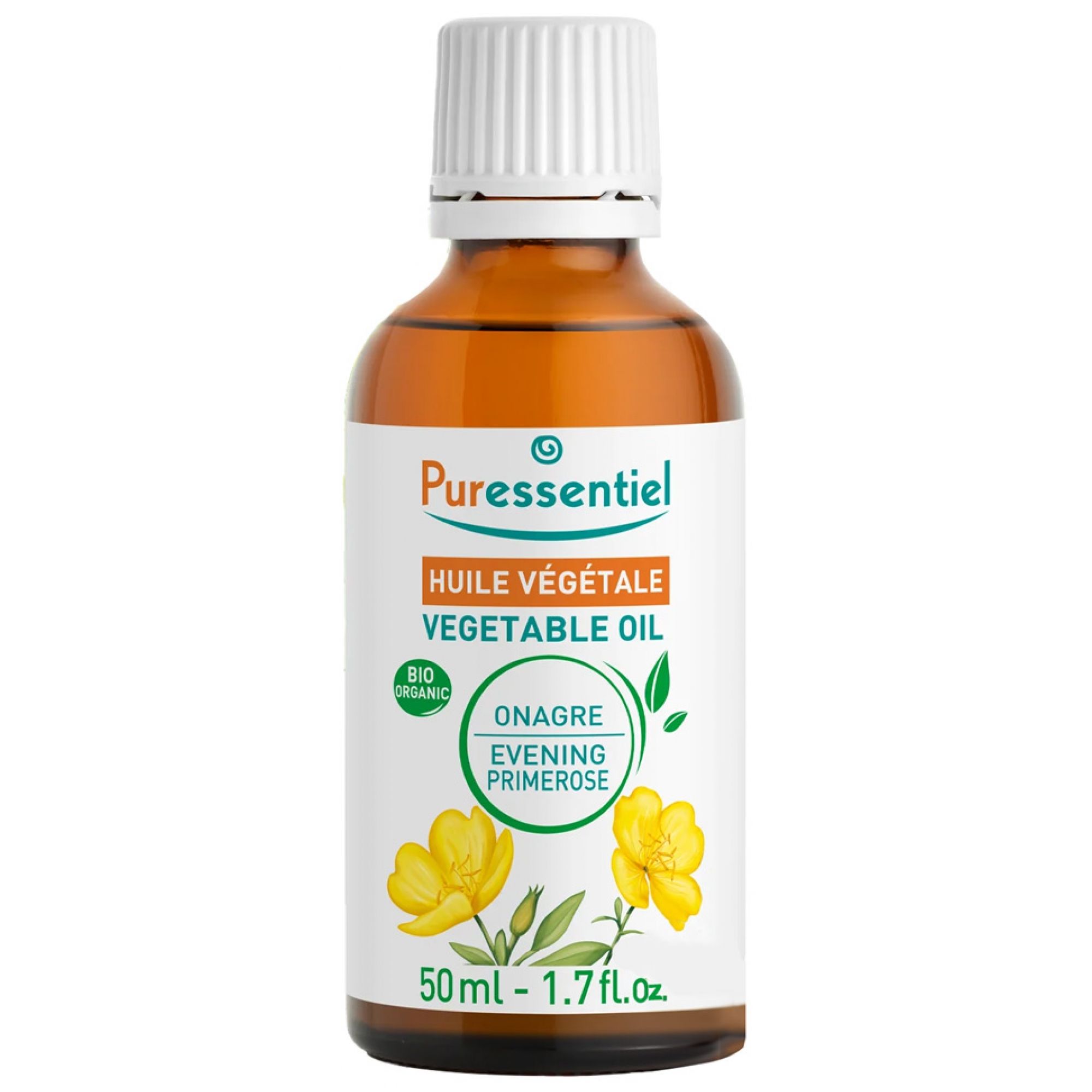 Puressentiel Pflanzliches Öl Nachtkerze (Oenothera Biennis) Bio 4,1x4,1x10,5 cm