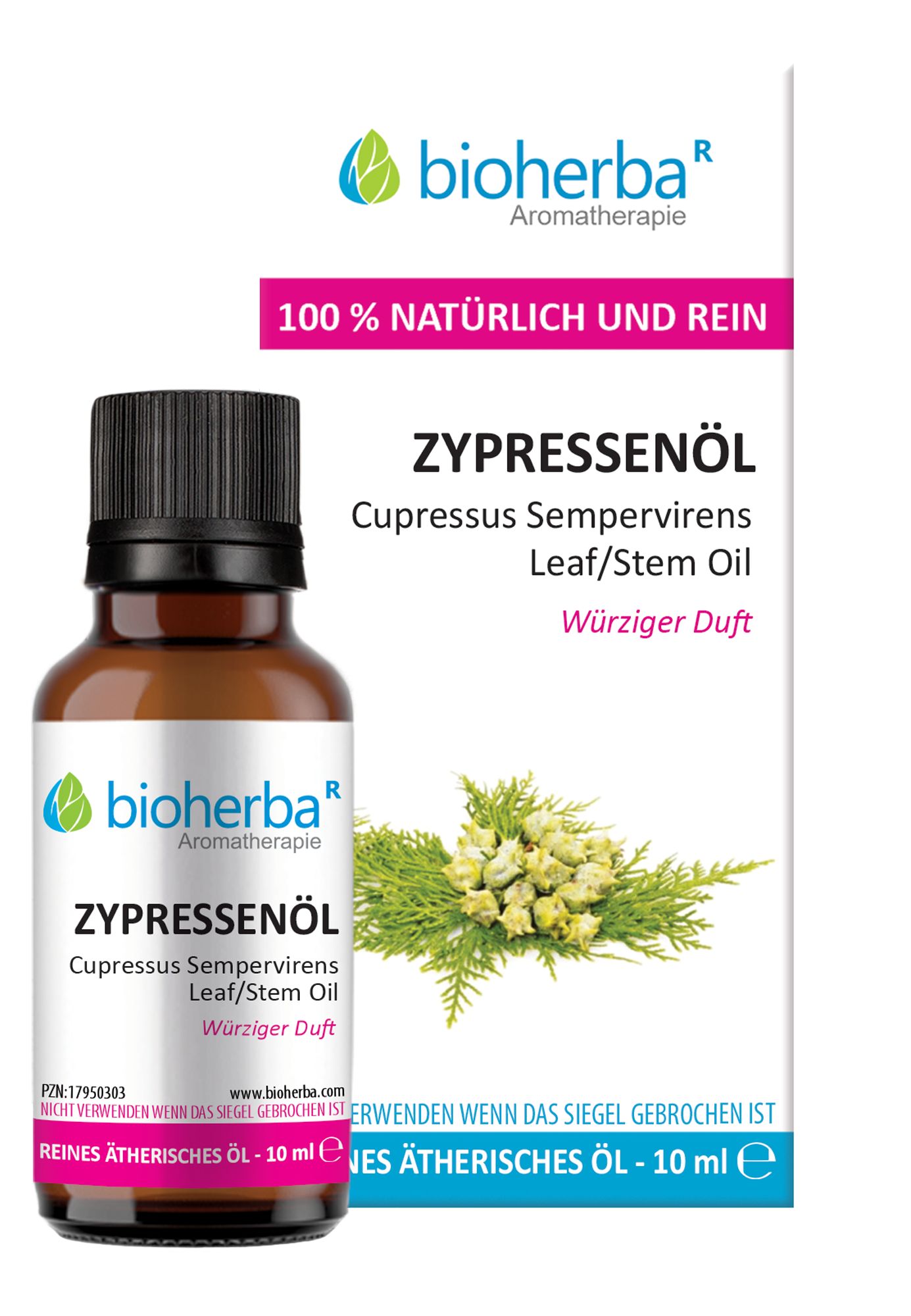 Bioherba Zypressenöl Reines ätherisches Öl