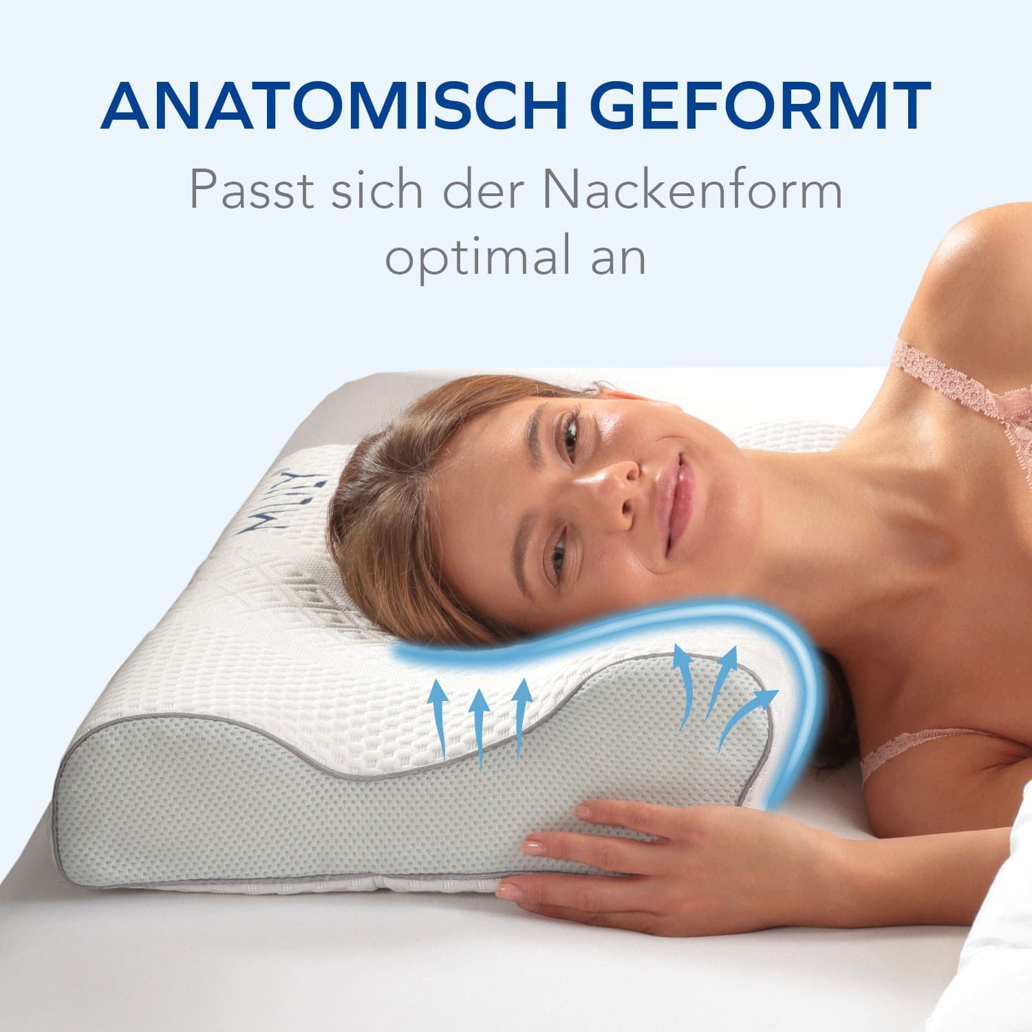 Schlafkissen Seitenschläfer Orthopädisches Kopfki Produktbild-Vorschau 4