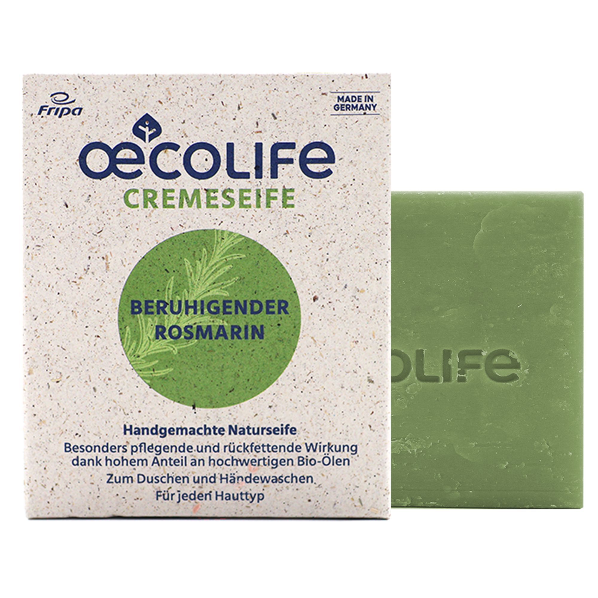 oecolife Feste Naturseife beruhigender Rosmarin