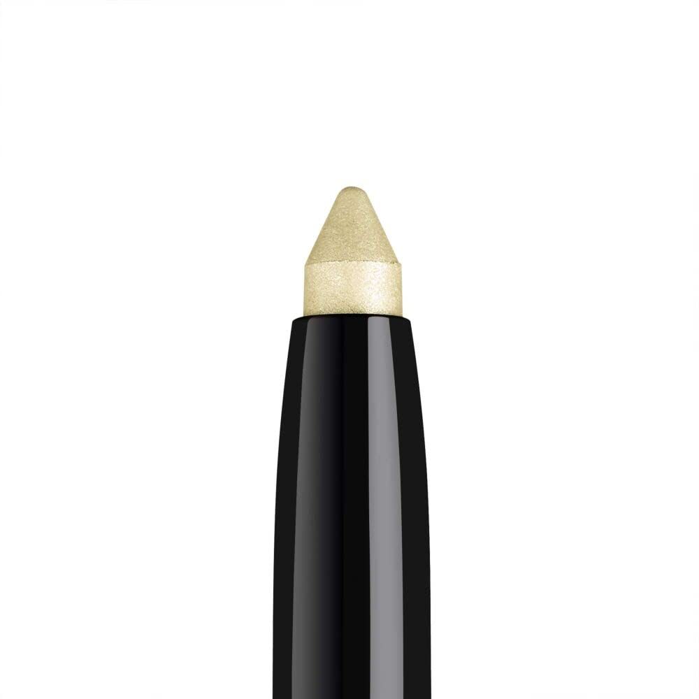 Nahaufnahme der Spitze eines ARTDECO High Performance Eyeshadow Stylos in hellem Gelb.
