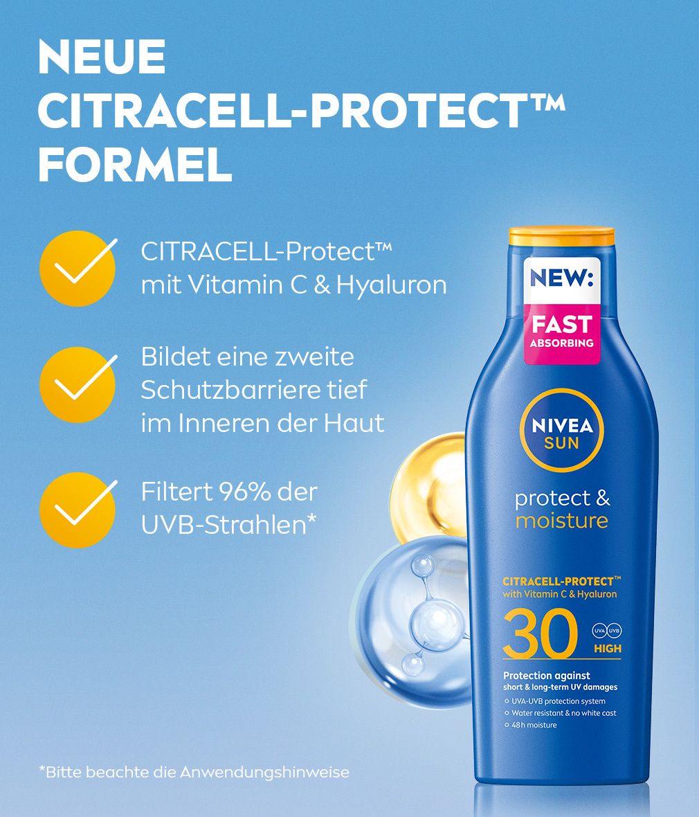 NIVEA SUN Schutz & Pflege Sonnenlotion LSF 30