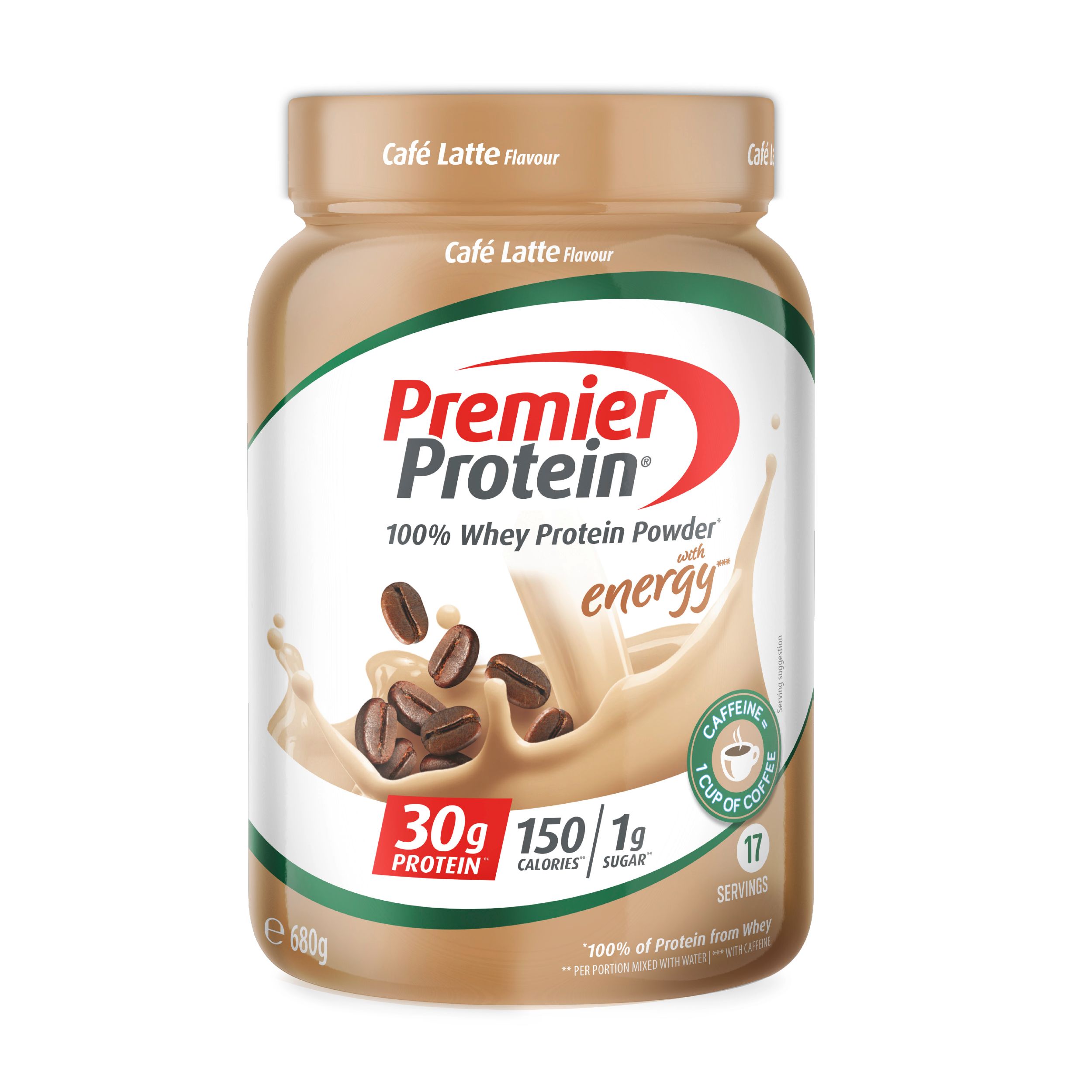 Premier Protein Whey 100% Protein Powder Café Latte