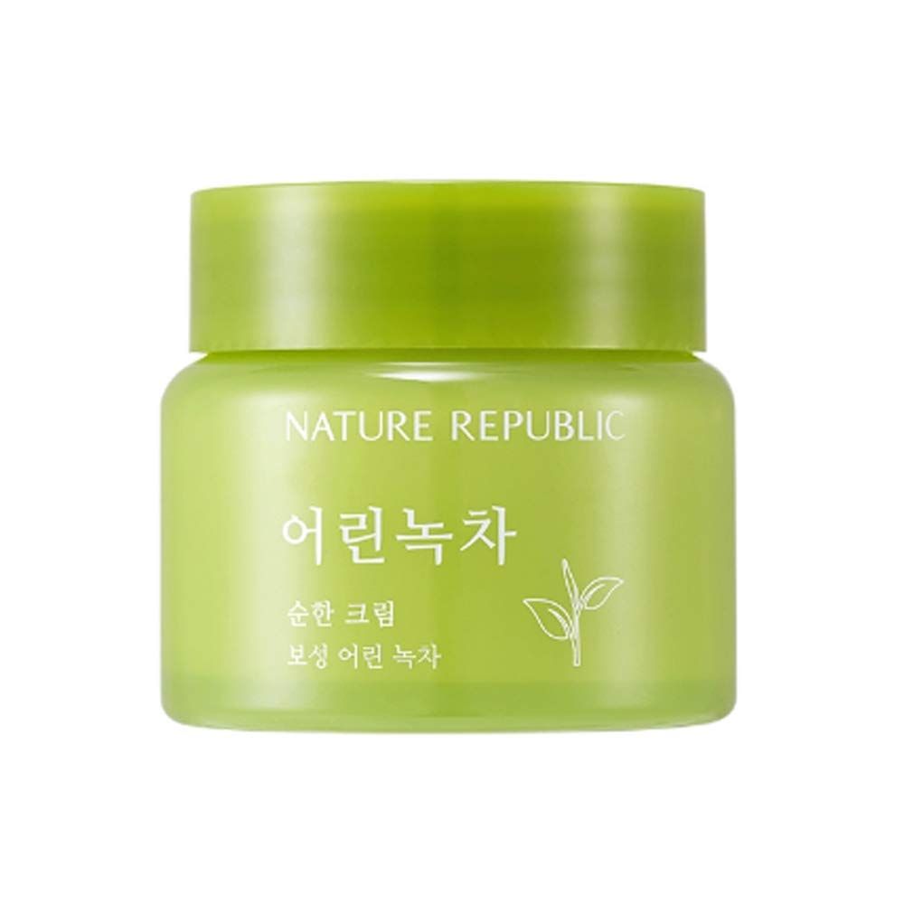 NATURE REPUBLIC – Mild Green Tea Cream - Feuchtigkeitscreme mit Grüntee-Extrakt
