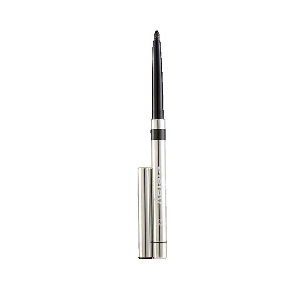 Silberfarbener Kajalstift mit schwarzer Mine und separater Kappe. Der Stift trägt den Schriftzug "Sisley".