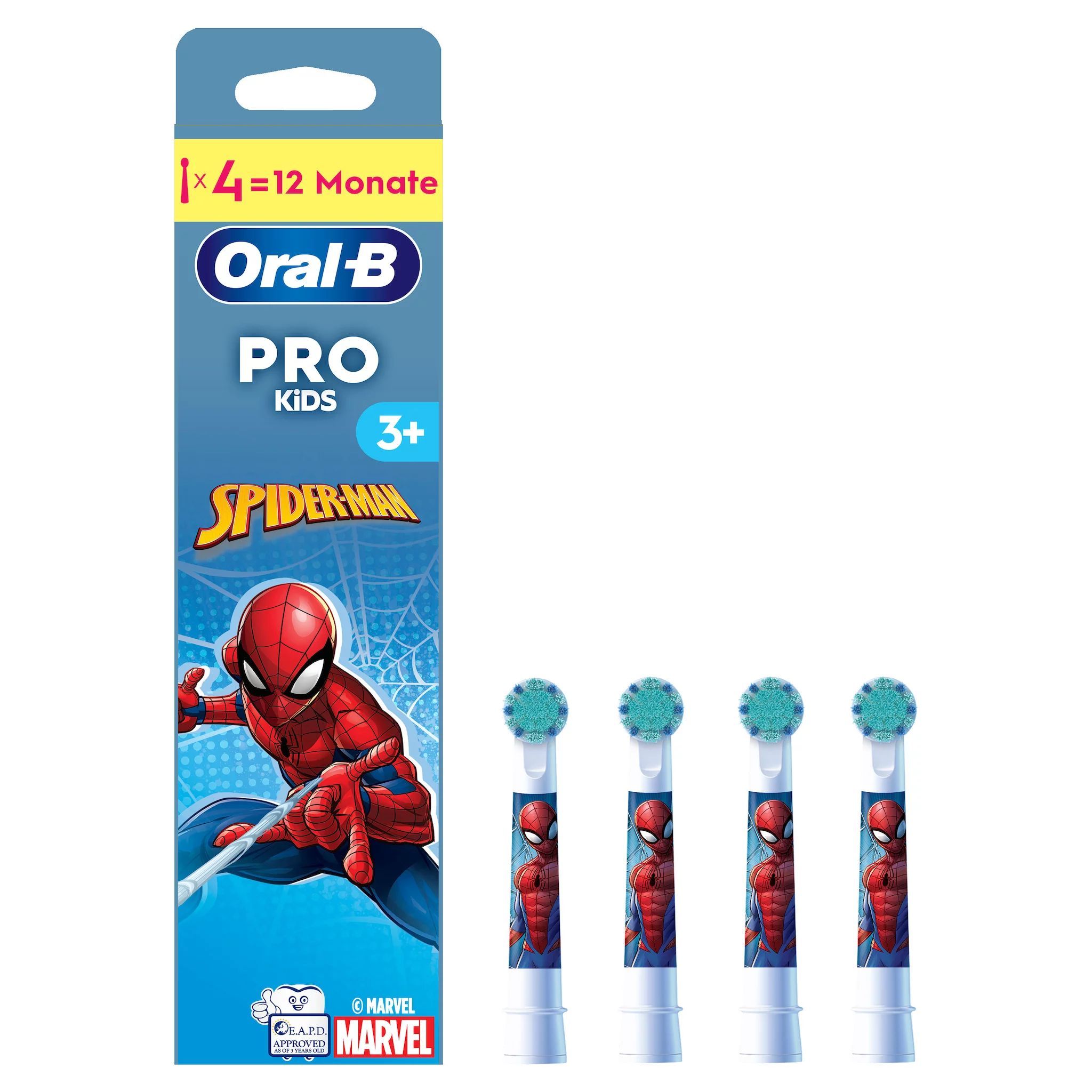 Oral-B Aufsteckbürsten Kids Spiderman 4 St