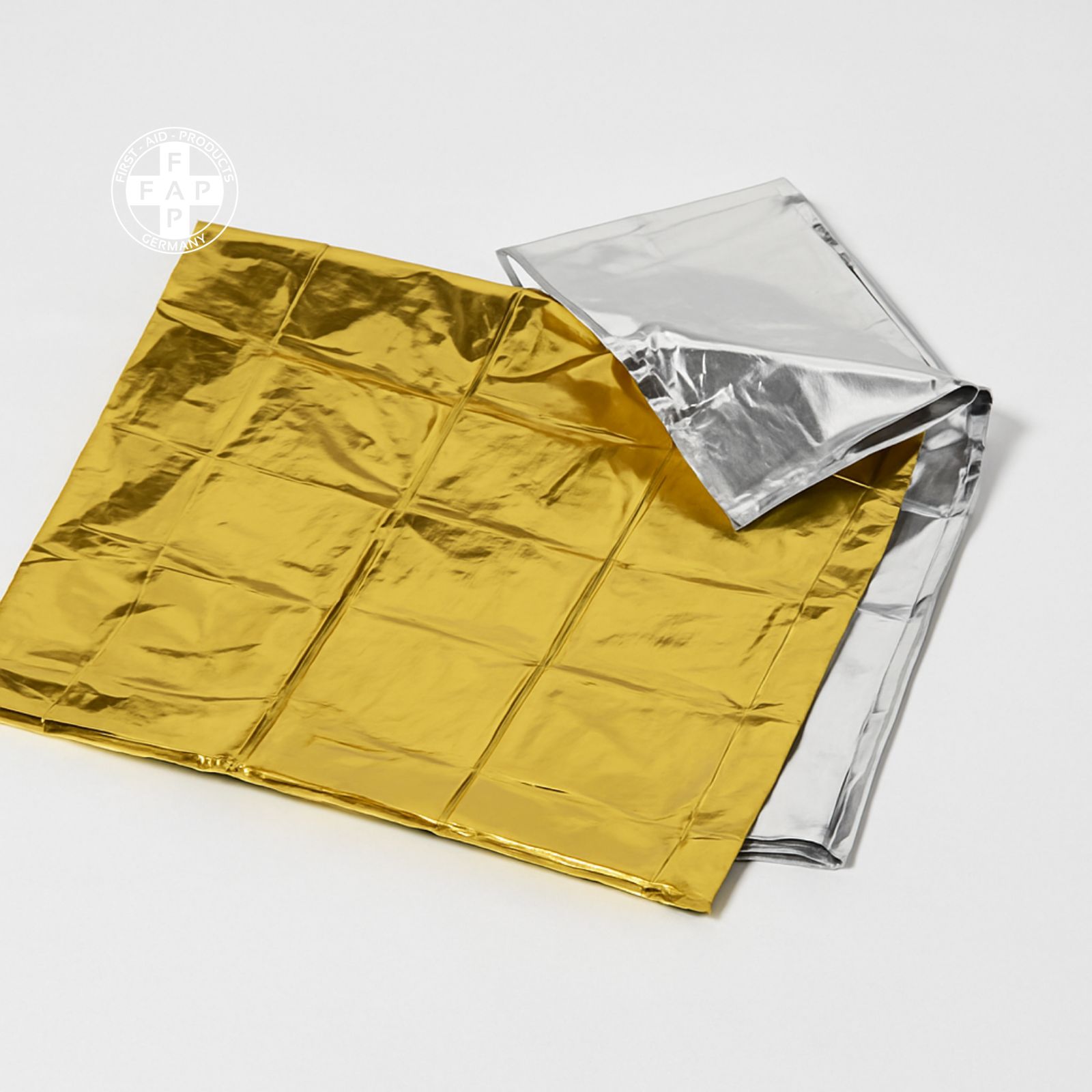 FAP First Aid Products - Erste-Hilfe Rettungsdecke 160 x 210 cm – Gold/Silber