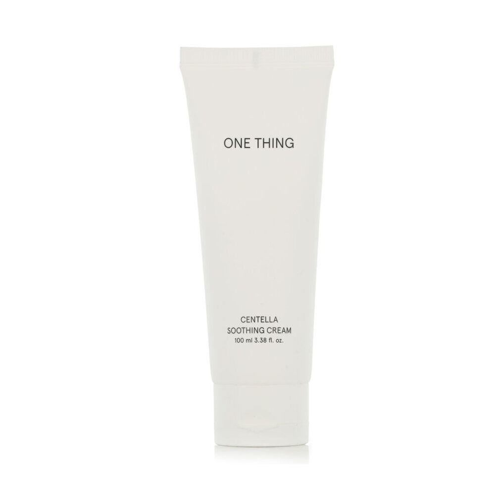 Weiße Tube mit Aufschrift ONE THING und CENTELLA SOOTHING CREAM. Unten steht 100 ml.