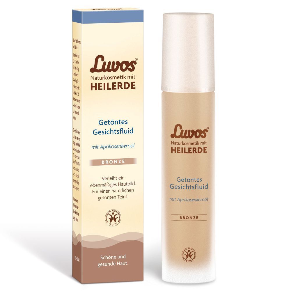 Luvos Naturkosmetik getöntes Gesichtsfluid bronze