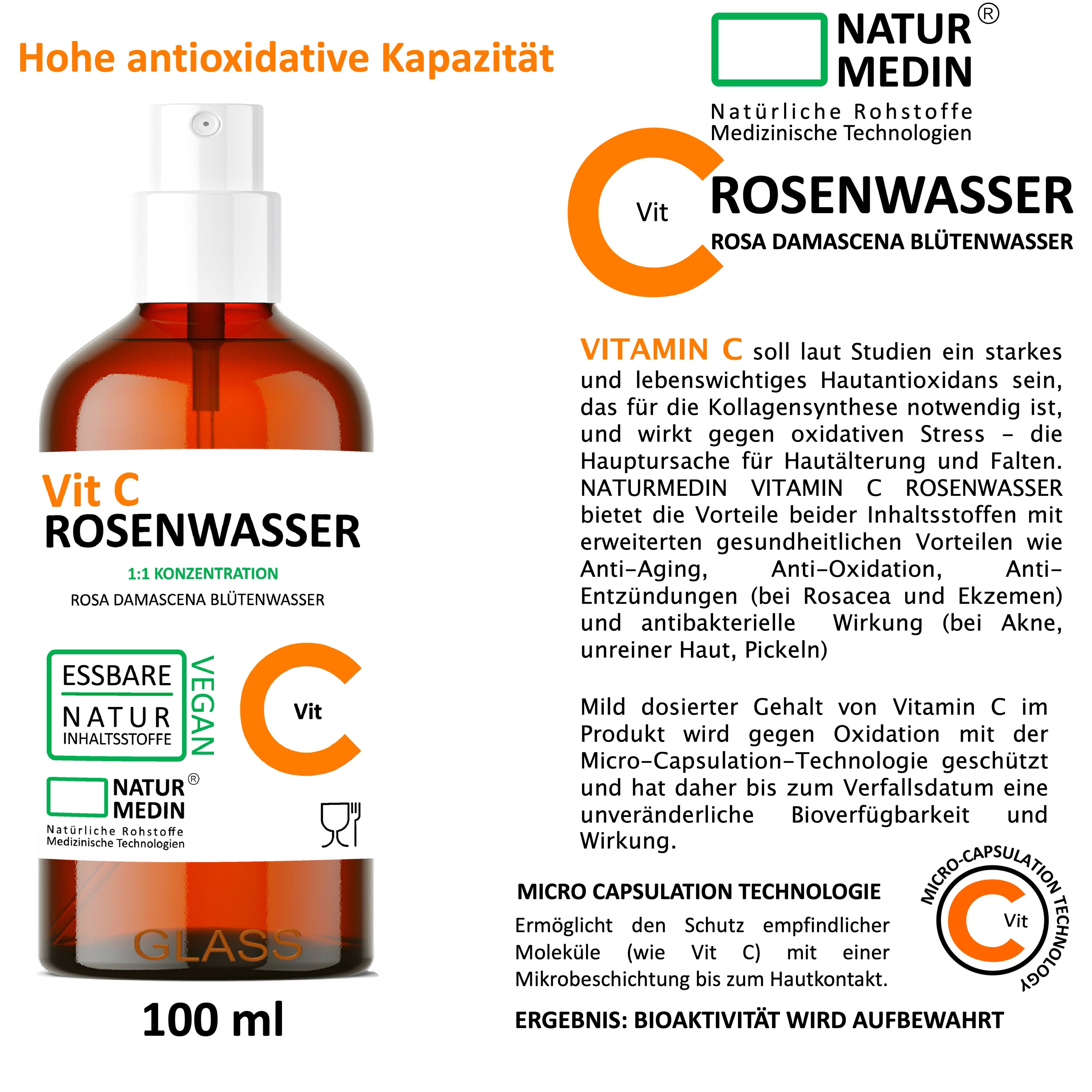 NATURMEDIN®  Vitamin-C Rosenwasser