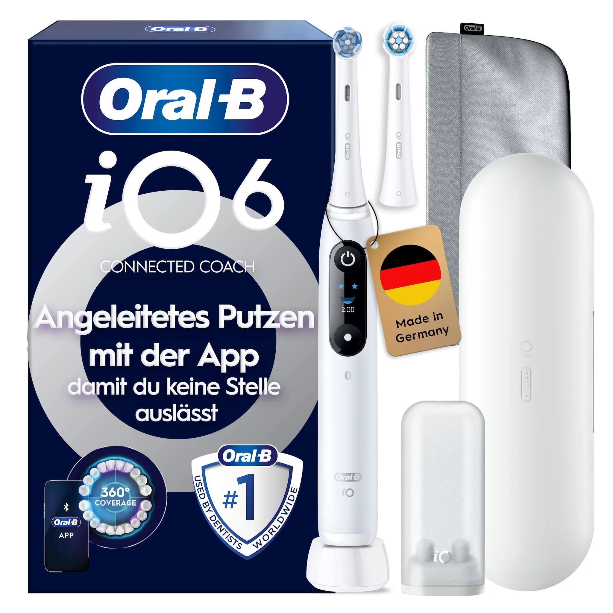 Oral-B iO Series 6, White Luxe Edition Elektrische Zahnbürste 1 St