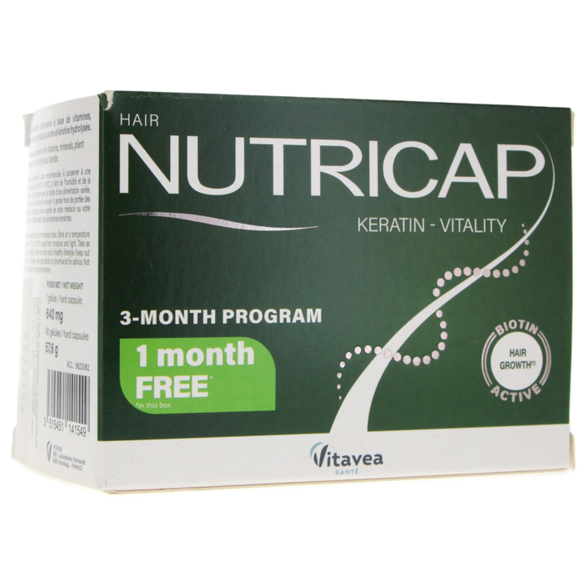 Vitavea Nutricap Keratin Vitalität 90 Kapseln 10,2x5,7x7,5 cm