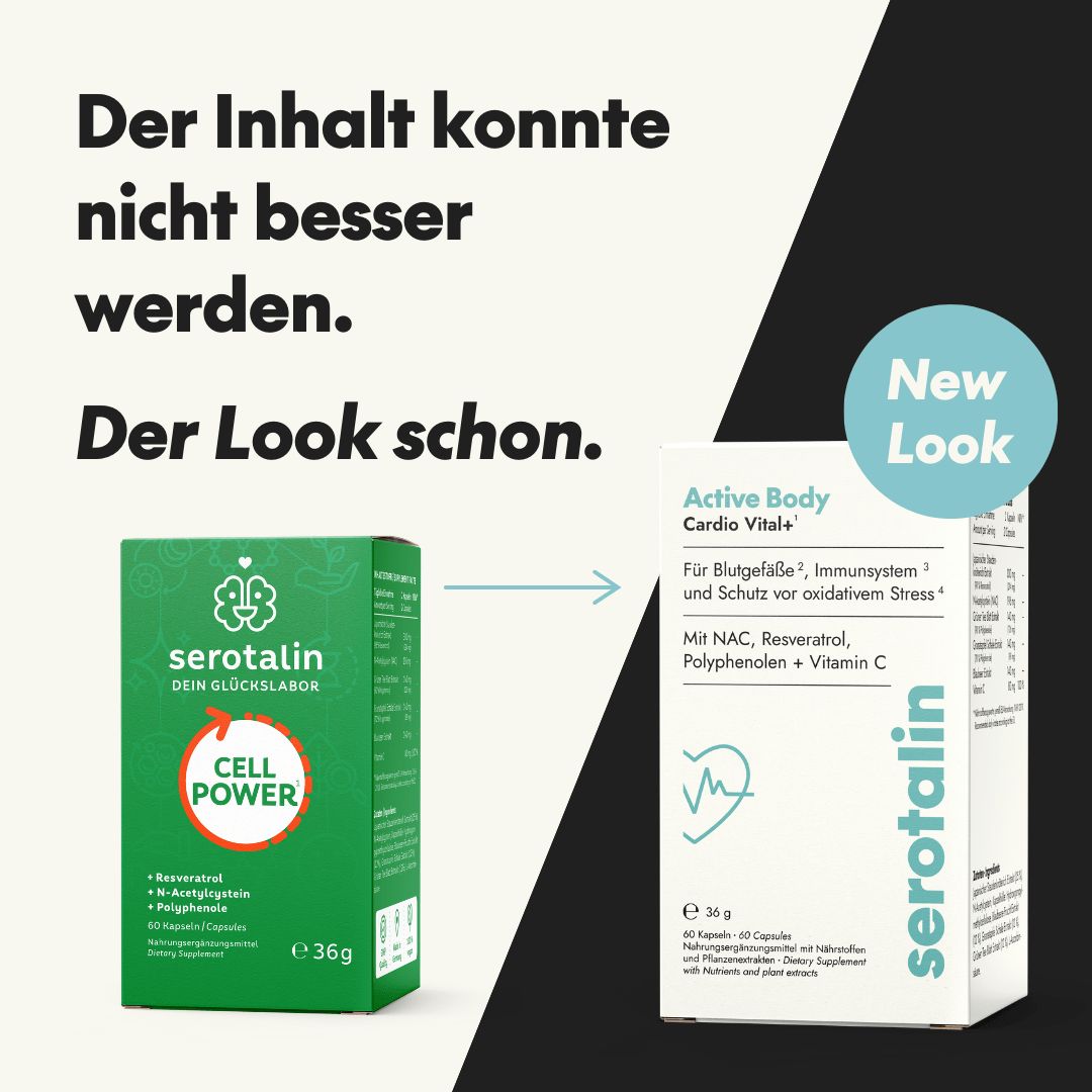 serotalin Active Body Cardio Vital+ | Herz-Kreislauf & Immunsystem | Vitamin C & NAC für Energie