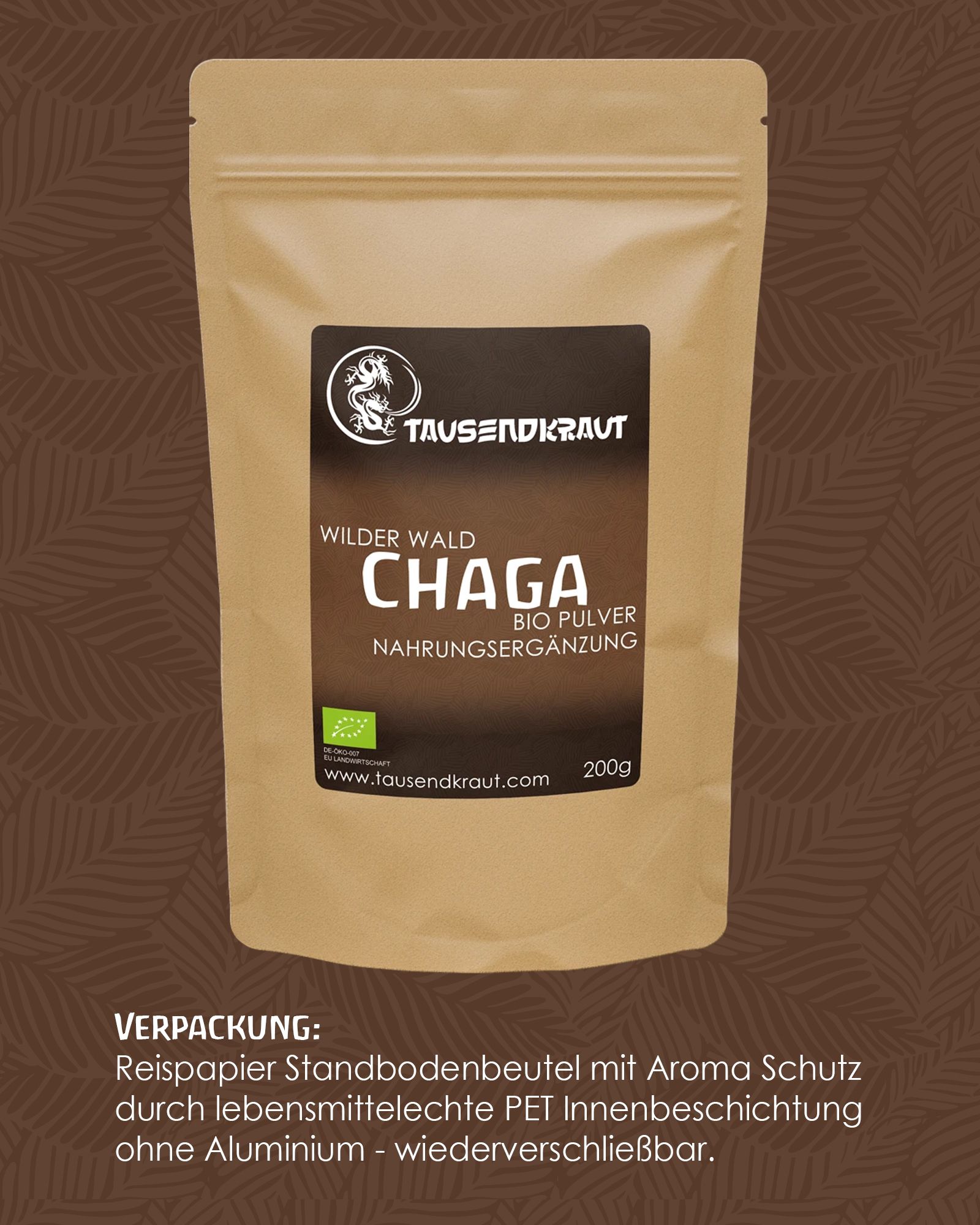 Tausendkraut Chaga Pulver BIO