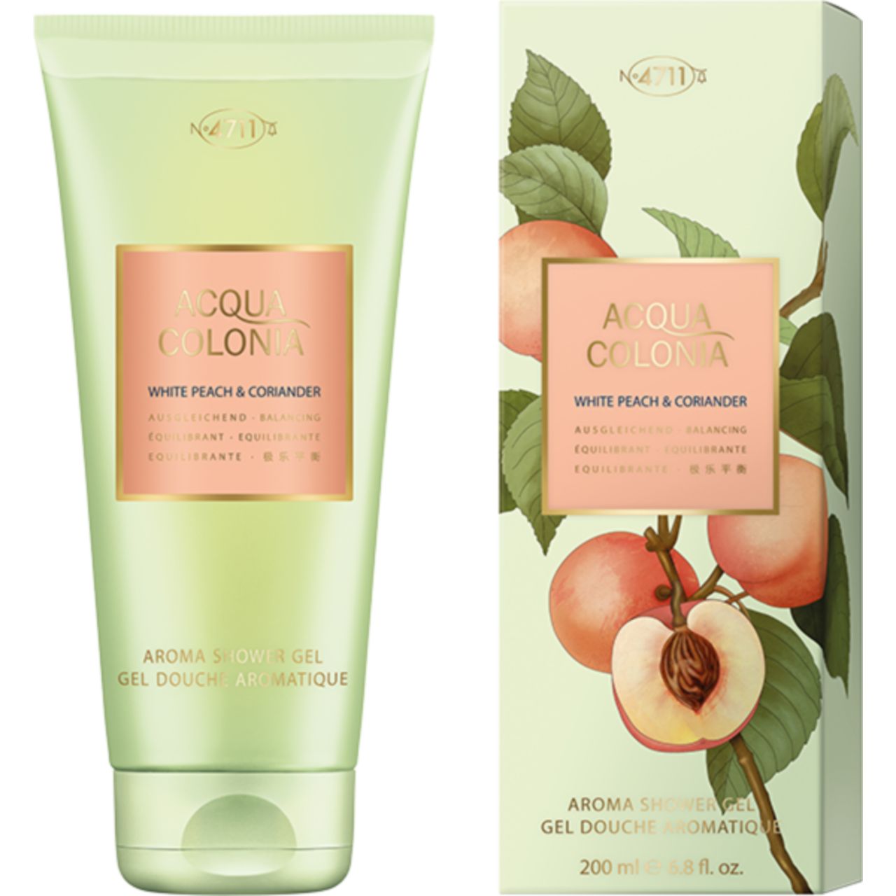 Acqua Colonia 4711 White Peach & Coriander Aroma Shower Gel