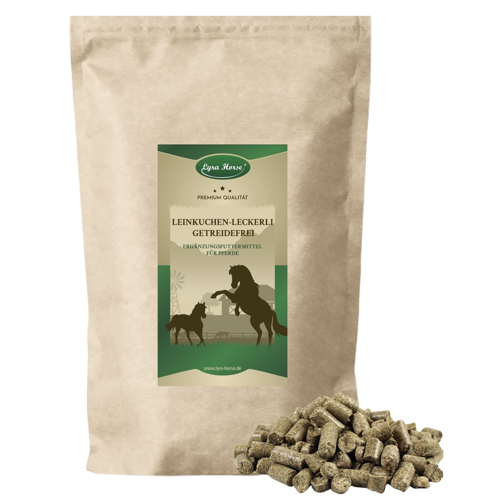 Lyra Horse® Leinkuchen Leckerli 5 kg Futter