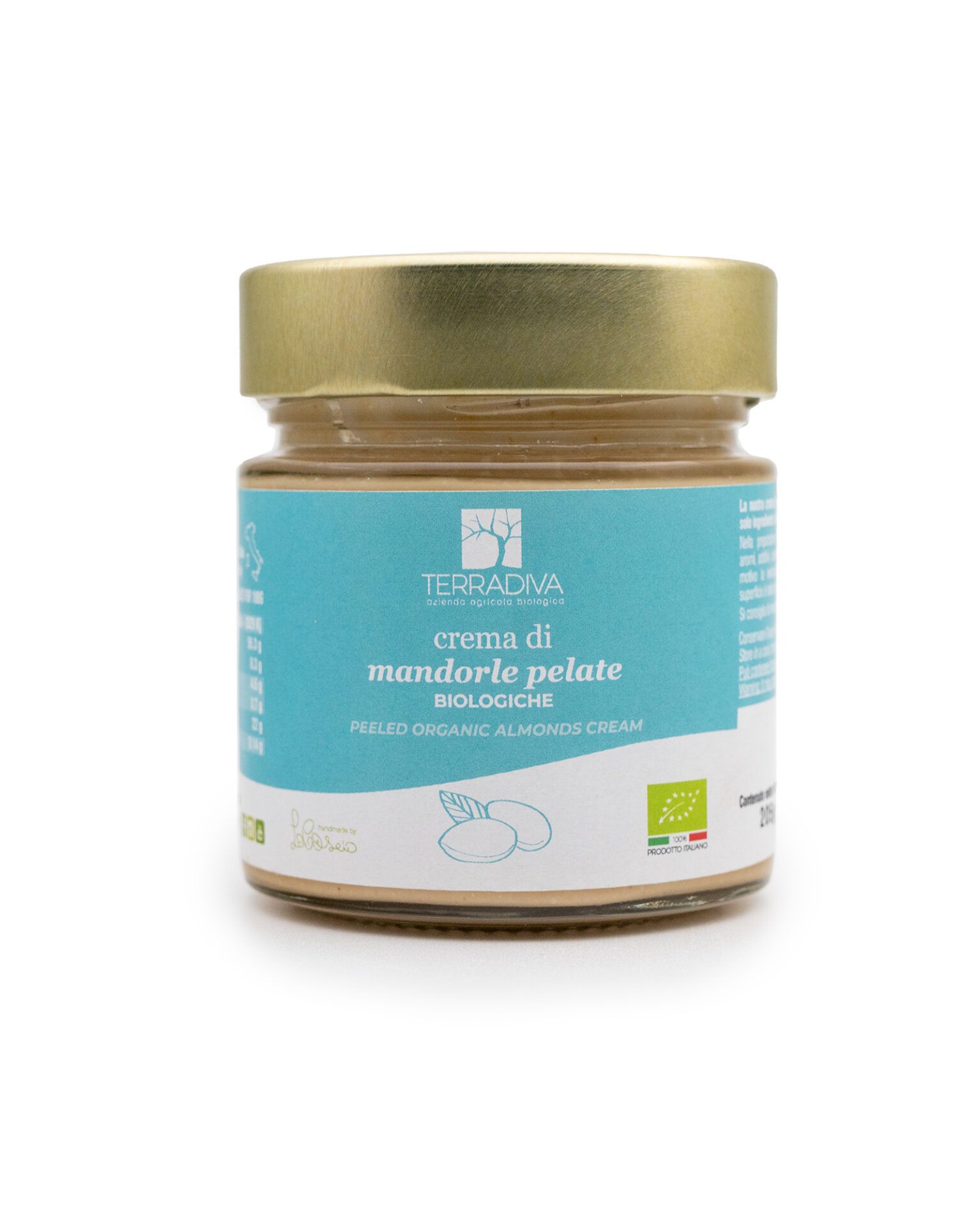 Terradiva crema spalmabile di mandorle pelate biologiche