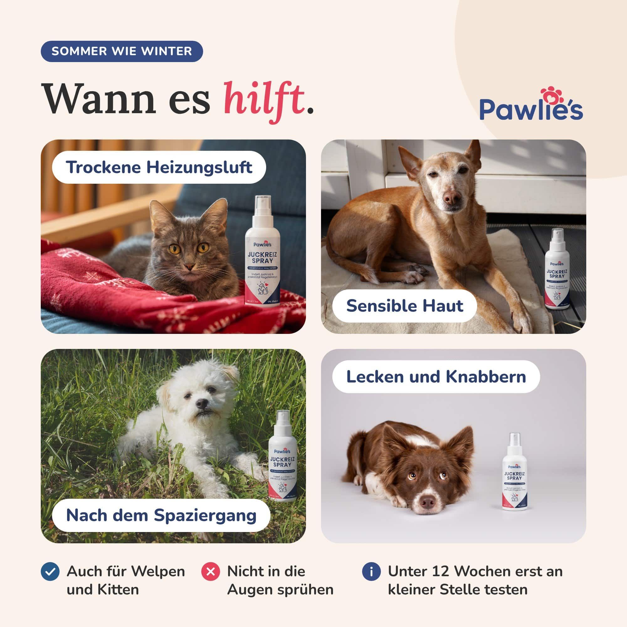 Pawlie's Anti-Juckreiz Spray für Hunde und Katzen