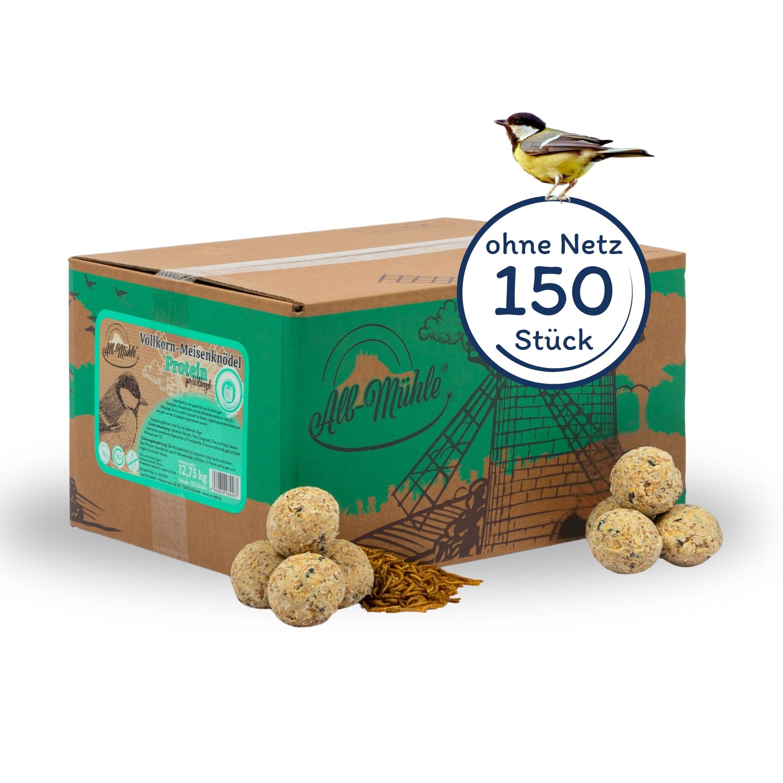 Lyra Pet® Meisenknödel Alb-Mühle Protein 12,75 kg Futter