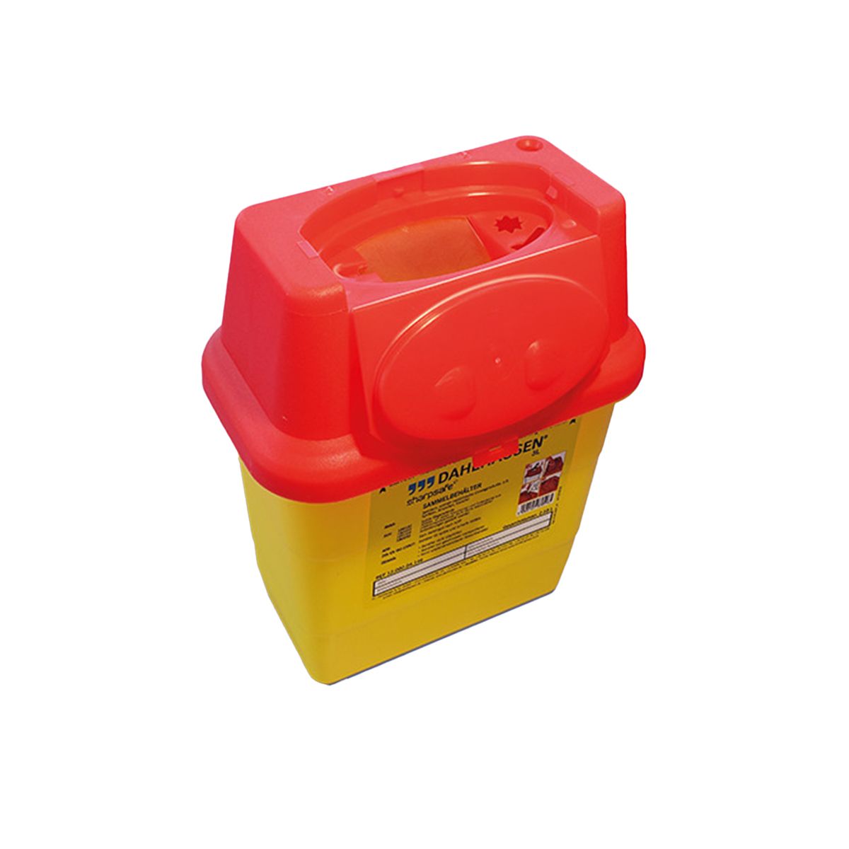 Dahlhausen Abwurfbehälter Sharpsafe roter Deckel, 3l 1 St