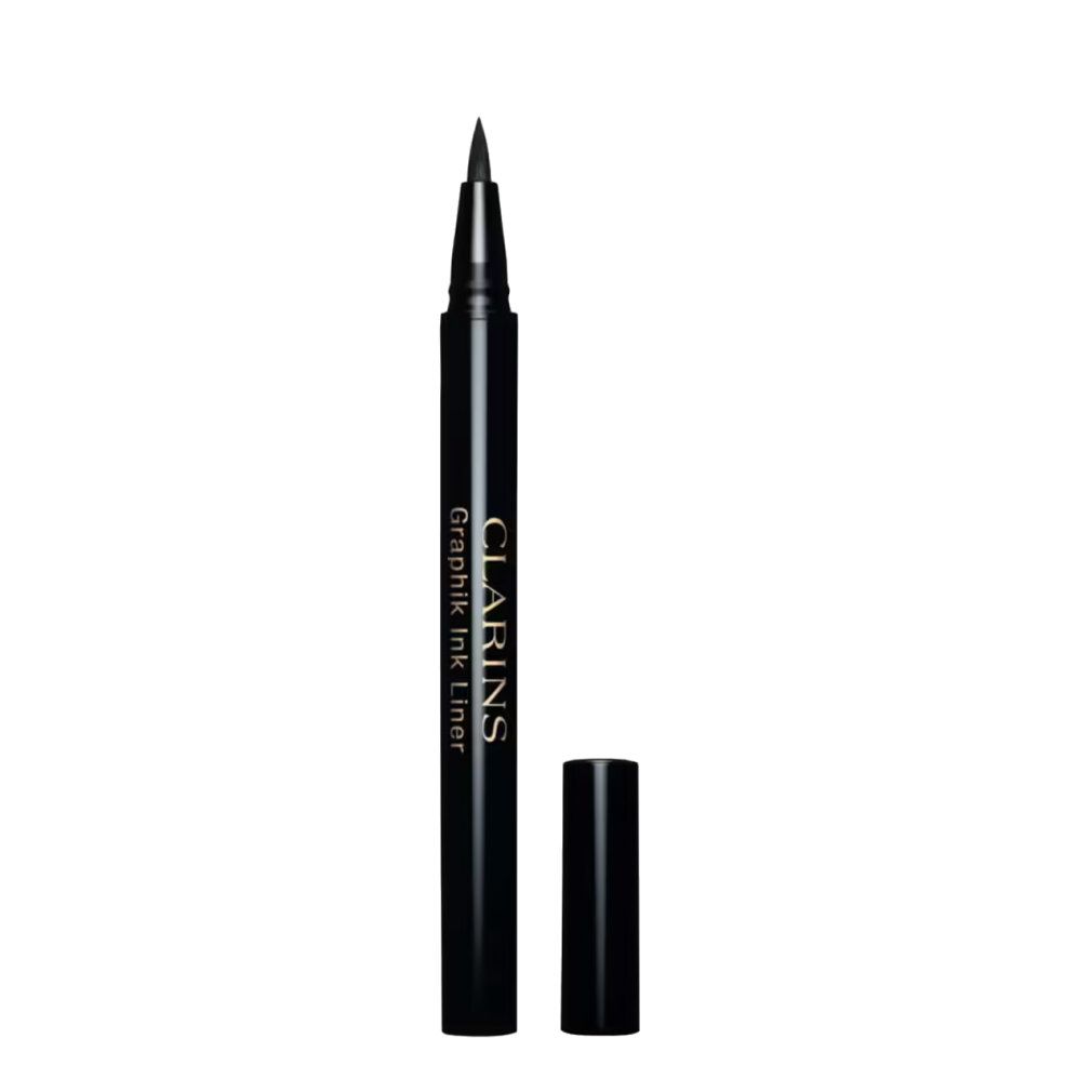 Clarins Graphik Ink Liner Nr. 01, schwarzer Eyeliner-Stift mit aufgesetzter Kappe.