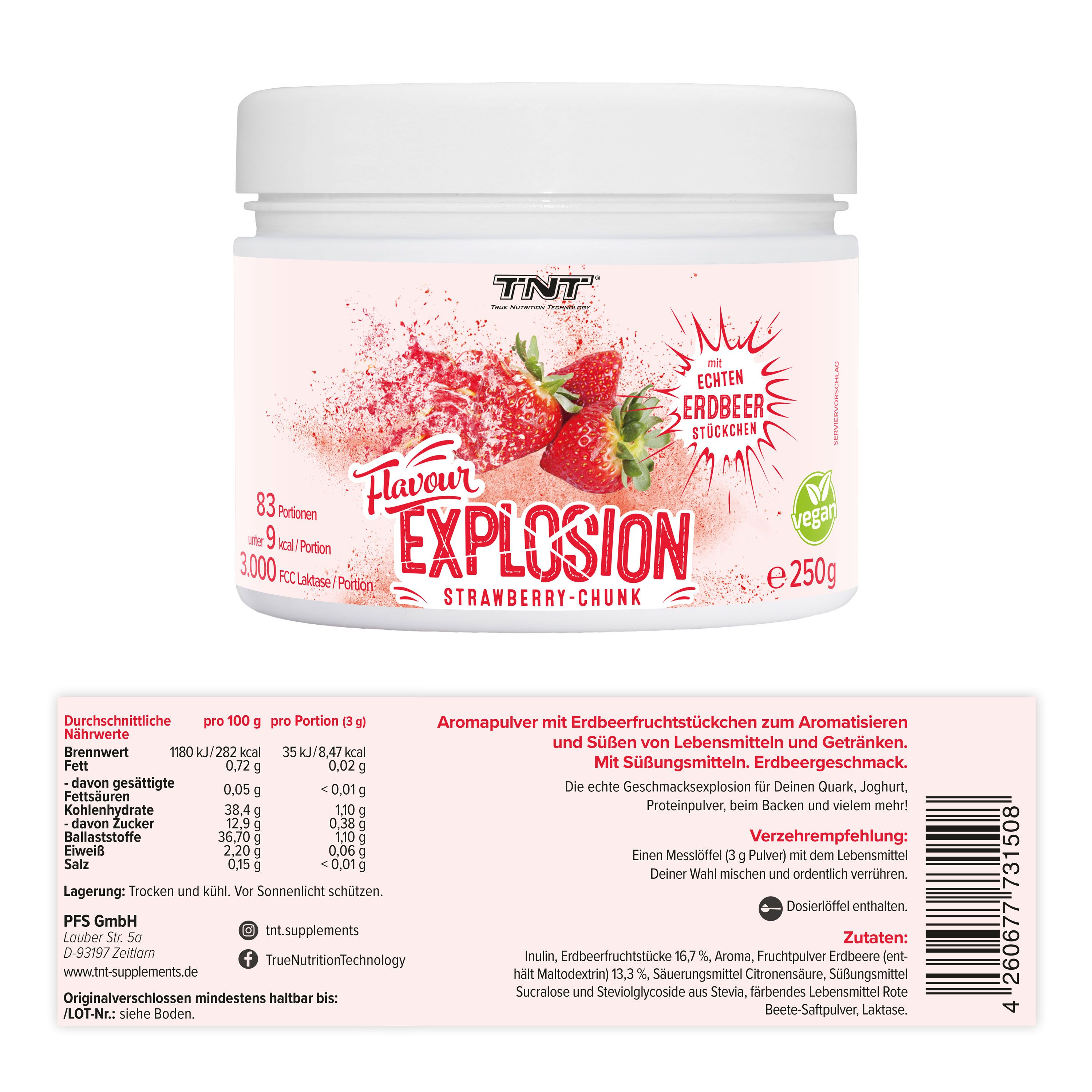 TNT Flavour Explosion - Leckeres Geschmackspulver - nur 9 Kalorien pro Portion