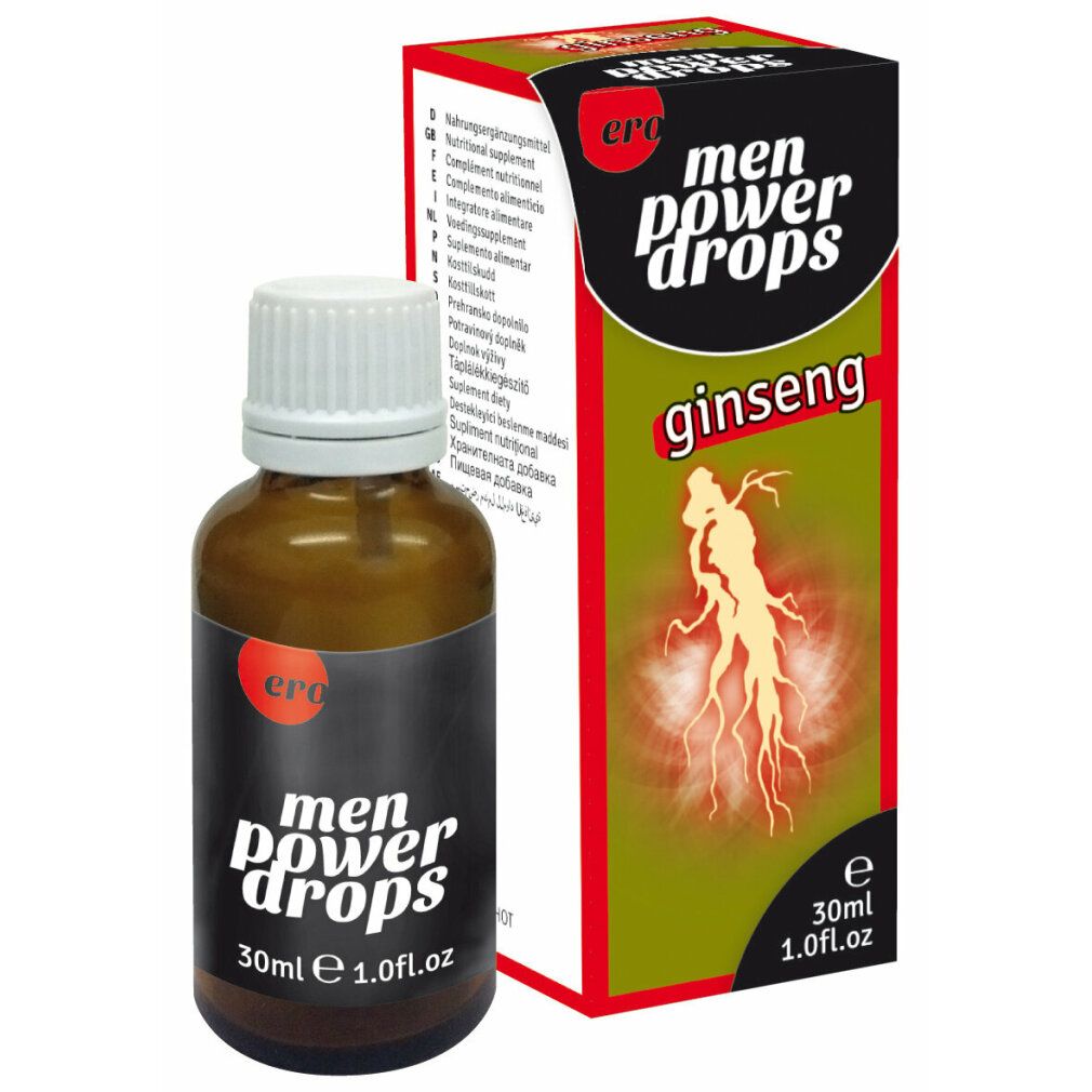Ero Men Power Drops Ginseng Flasche.