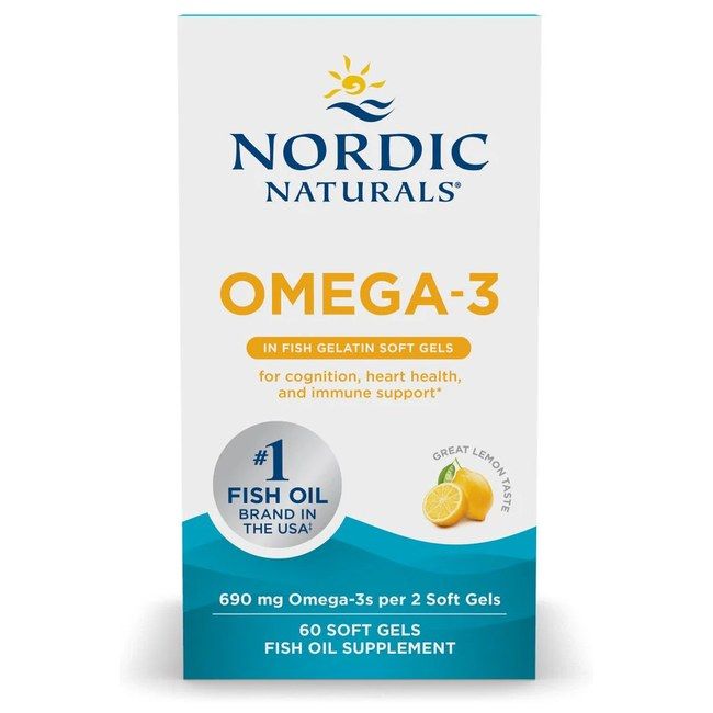 NORDIC NATURALS Omega-3 690 mg di gelatina di pesce - Gusto limone
