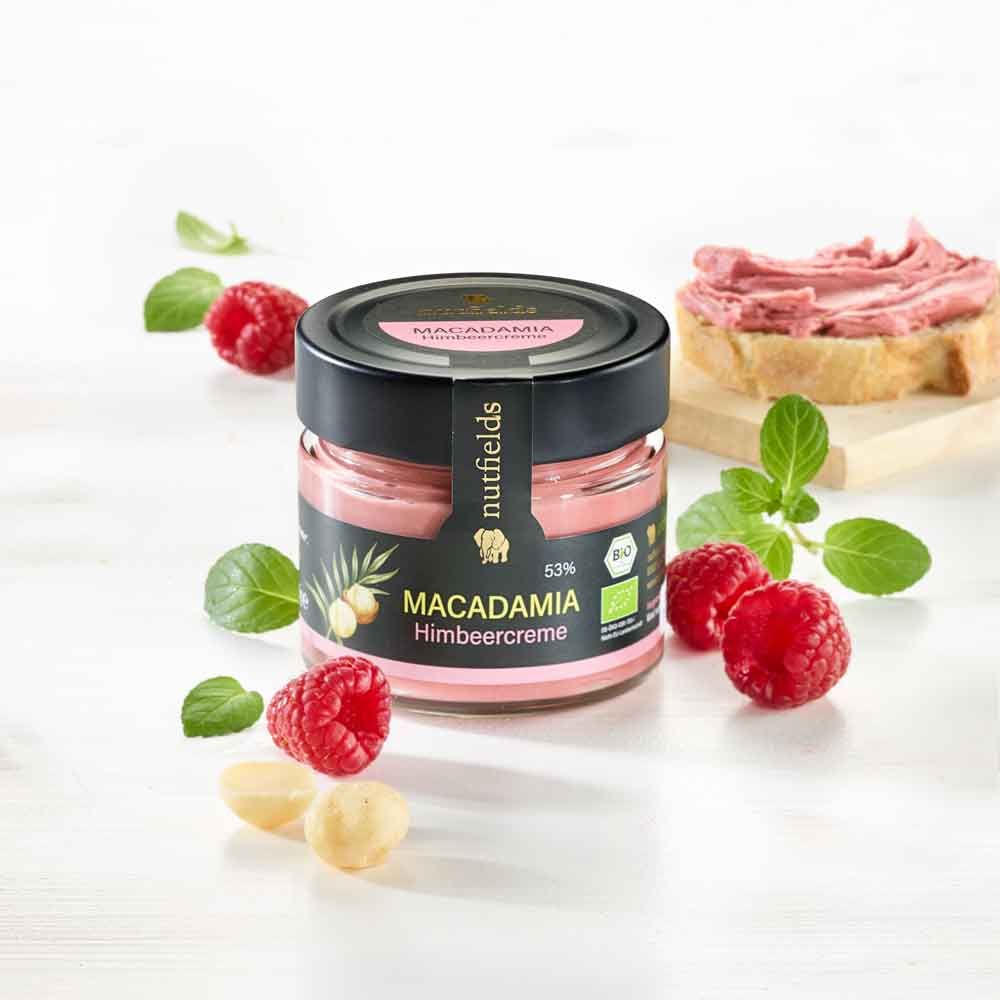 Macadamia-Himbeercreme Bio 0,175 kg Brotaufstrich