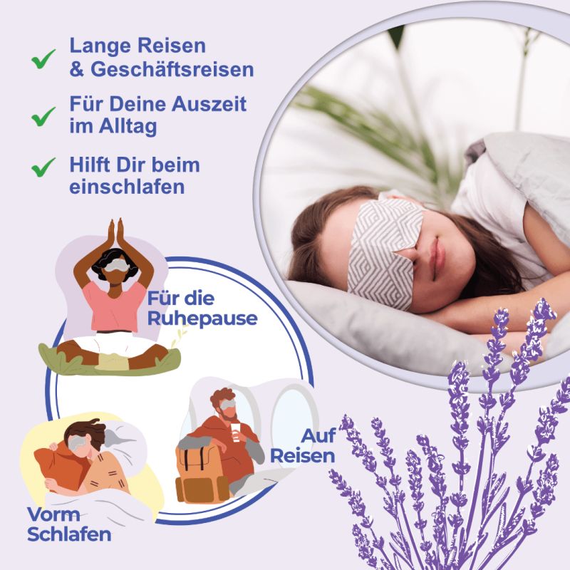 IEA Medical wärmende Augenmaske Lavendel
