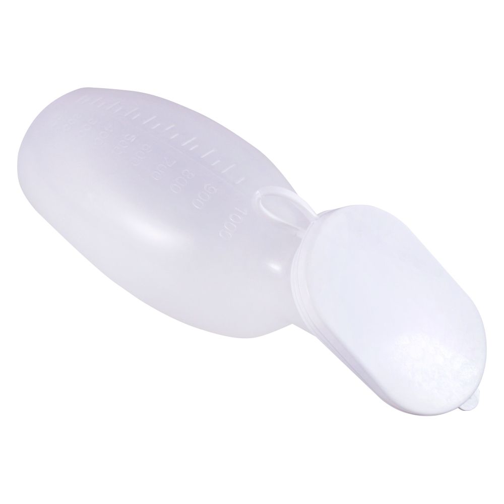 Medi-Inn Urinflasche PP 1000 ml für Frauen milchig